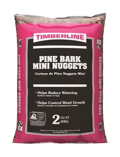 Pine bark mini nuggets are an excellent mulch for your garden.