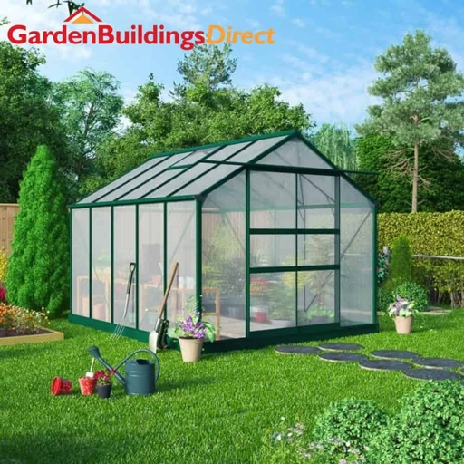 Polycarbonate is a popular material for greenhouses because it is lightweight and easy to work with.