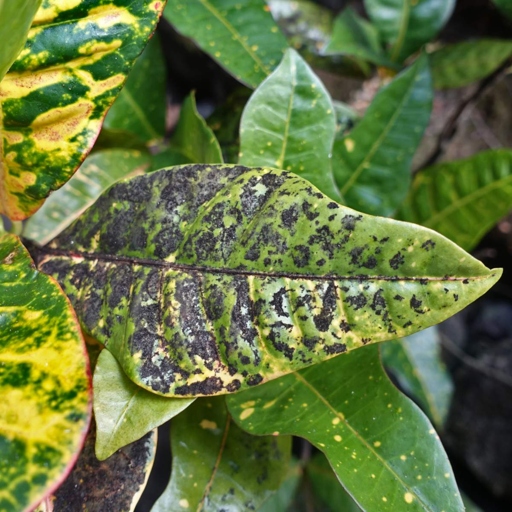 Sooty mold is a type of fungus that can grow on the leaves of plants, often causing the leaves to turn black.